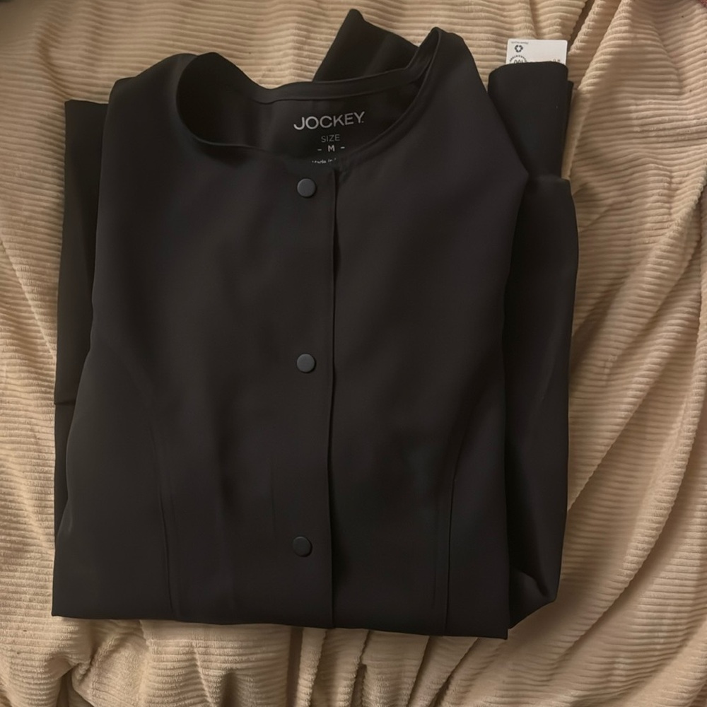 Jockey Button Up Scrub Coat